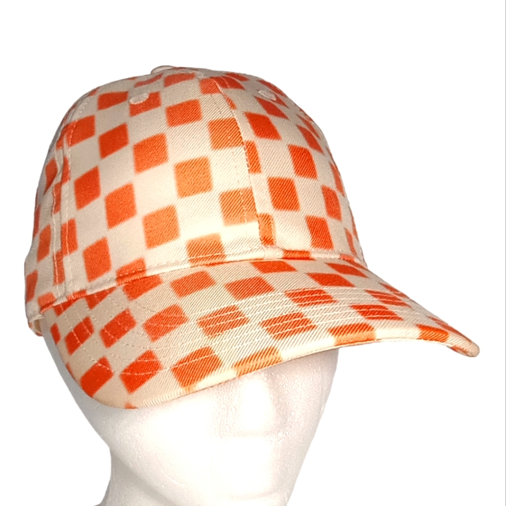 Beautiful Checkered Adjustable Baseball Astros Orioles Mets Giants Hat Cap